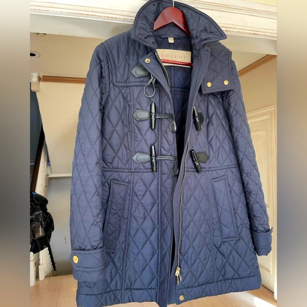Burberry Brit quilted navy jacket XL